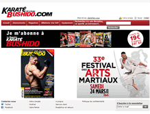 Tablet Screenshot of boutique.karatebushido.com