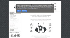 Desktop Screenshot of karatebushido.it