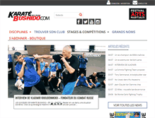Tablet Screenshot of karatebushido.com